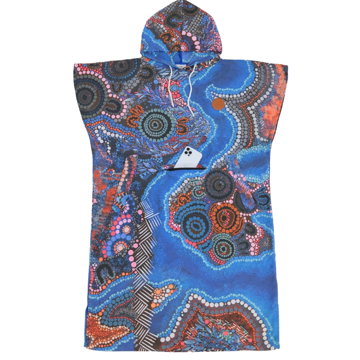 Bunjil Over Wurundjeri Changing Beach Poncho *PRE-ORDER