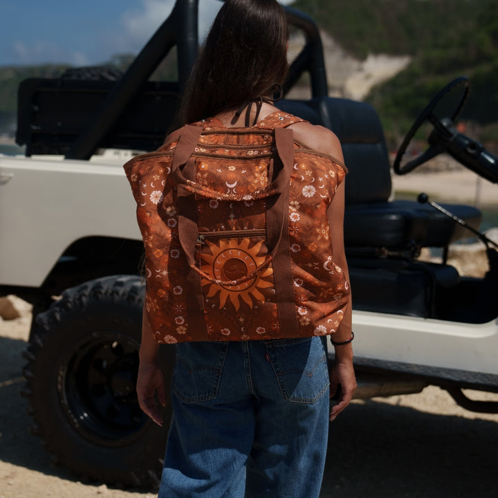 Boho Sun Brown Beach Bag