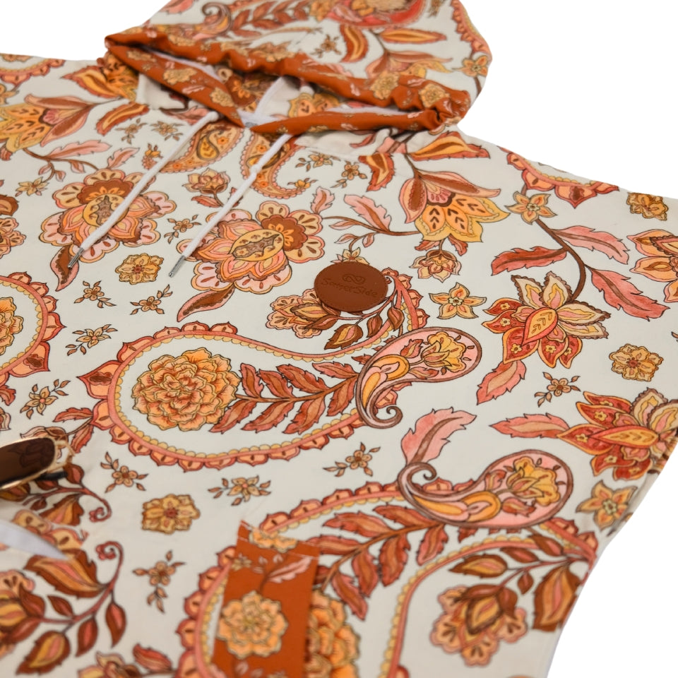 Vintage paisley 70s designs beach poncho